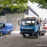 Rücktransport der Proficiat nach Refit auf dem Werftgelände der Bootswerft Baumgart in Dortmund