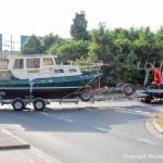 Rücktransport der St. Josephs Vleet nach Komplettrefit durch Bootswerft Baumgart in ihren Heimathafen an der Ostsee