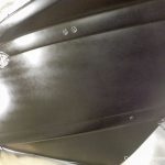 Bootslackierung einer Formula 40 PC Motoryacht mit Effecktlack in der Lackierkabine der Bootswerft Baumgart in Dortmund