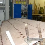 Refit einer Boesch 590 St. Tropez in der Werfthalle der Bootswerft Baumgart in Dortmund