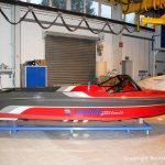 Malibu Skier Euro f3 Motorboot nach durchgeführtem Refit in der Werfthalle der Bootswerft Baumgart in Dortmund