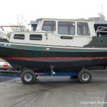 Abholung einer St. Jozef Vlet Motoryacht zum Refit in der Bootswerft Baumgart