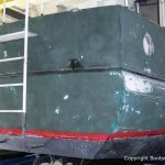 Refit einer St. Jozef Vlet Motoryacht in der Werfthalle der Bootswerft Baumgart in Dortmund