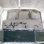 Refit einer St. Jozef Vlet Motoryacht in der Lackierkabine der Bootswerft Baumgart in Dortmund