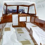 Refit einer Vilm 106 in der Lackierkabine der Bootswerft Baumgart in Dortmund