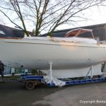 Vilm 106 beim Refit auf dem Werftgelände der Bootswerft Baumgart in Dortmund