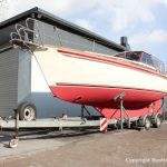 Vilm 106 Motorsegler nach dem Refit auf dem Werftgelände der Bootserft Baumgart in Dortmund