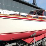 Vilm 106 Motorsegler nach dem Refit auf dem Werftgelände der Bootserft Baumgart in Dortmund