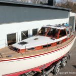 Vilm 106 Motorsegler nach dem Refit auf dem Werftgelände der Bootserft Baumgart in Dortmund