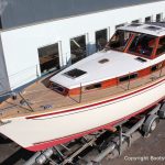 Vilm 106 Motorsegler nach dem Refit auf dem Werftgelände der Bootserft Baumgart in Dortmund