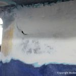Reparatur des Kiels der LM 28 Segelyacht auf dem Werftgelände der Bootswerft Baumgart in Dortmund