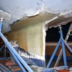Reparatur des Kiels der LM 28 Segelyacht in der Werfthalle der Bootswerft Baumgart in Dortmund