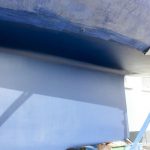 Fertig reparierter Kiel der LM 28 Segelyacht auf dem Hafentrailer auf dem Werftgelände der Bootswerft Baumgart in Dortmund
