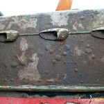 Seite der Riva Super Aquarama nach der Bergung durch die Bootswerft Baumgart